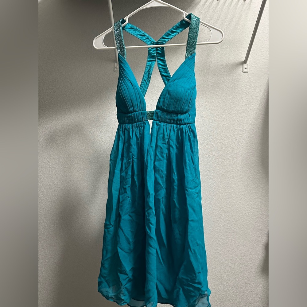 Teal/Blue Dress- Size 0 For Sale